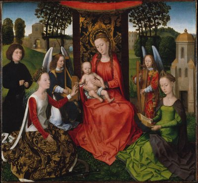 Het mystieke huwelijk van St. Catharina door Hans Memling